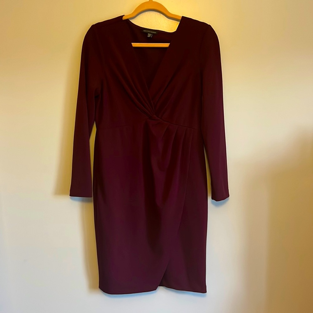 Saks fifth avenue size 10 long sleeved purple dress